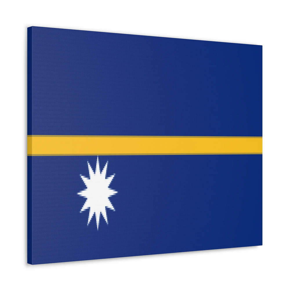 Nauru Country Flag Canvas Vibrant Wall Art Unframed Home Decor